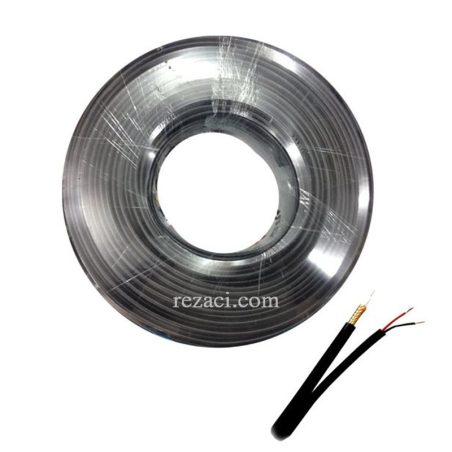 Câble Coaxial Avec Alimentation POUR CAMERA de SURVEILLANCE 100 Metres – Cuivre – Noir